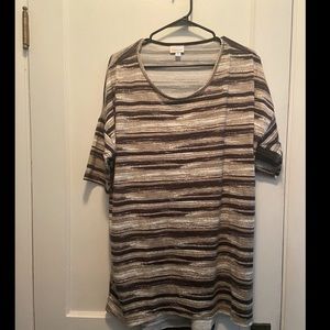 Lularoe XL Brown Short Sleeve Shirt